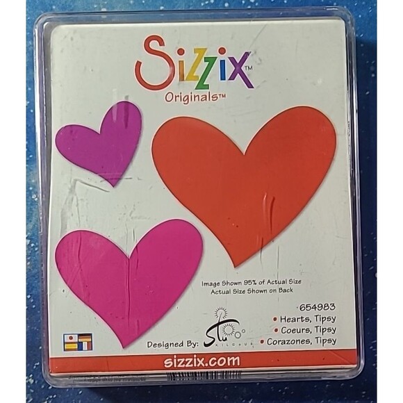 Sizzix Originals 654983 Hearts, Tipsy die - Picture 1 of 2